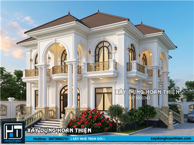 Mẫu biệt thự tân cổ điển 2 tầng đẹp tinh tế